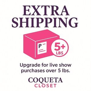 Extra Shipping Label – Over 5 lbs (Live Show)